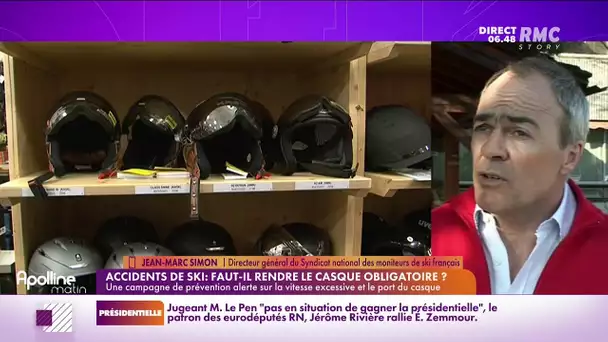 Faut-il rendre le casque obligatoire sur les pistes de ski ?