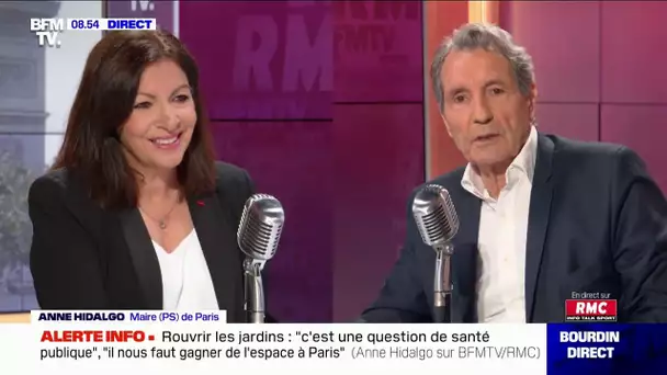 Anne Hidalgo, maire de Paris, était l'invitée de Jean-Jacques Bourdin ce 13 mai, sur RMC et BFMTV