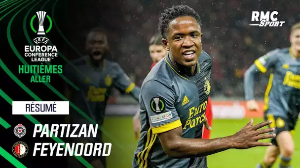 Résumé : Partizan 2-5 Feyenoord - Conference League (8e de finale aller)