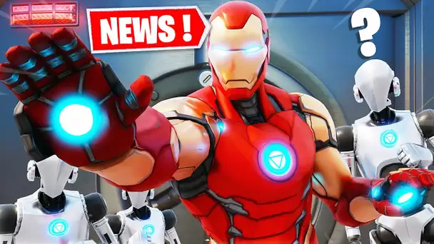 IRON MAN ET SA NOUVELLE ARME MYTHIQUE + NOUVEAU SUPER-HERO CUSTOM ! (FORTNITE MAJ STARK INDUSTRIES)