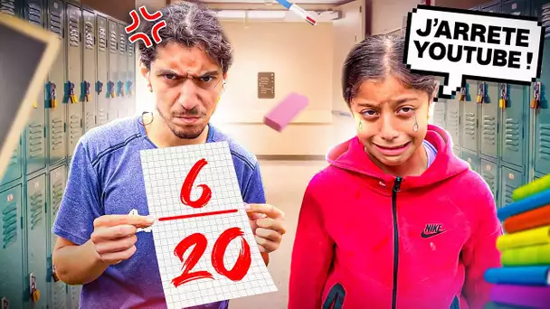 MYRIAM REDOUBLE LA CM1 A CAUSE DES VIDEOS YOUTUBE 🤬 ( Younes est FURIEUX 😤)