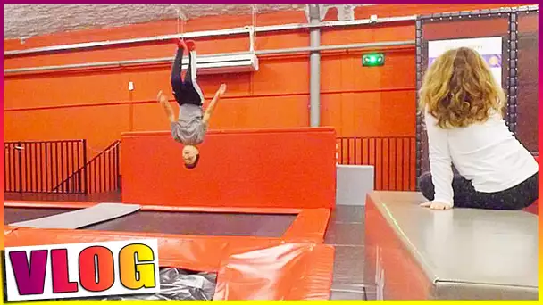 Samedi en Famille et tournage Cap ou Pas Cap au trampoline Park