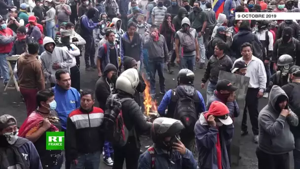 Équateur : affrontements avec la police lors de la manifestation antigouvernementale à Quito