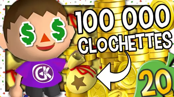 100 000 CLOCHETTES EN UNE VIDÉO ! | ANIMAL CROSSING EPISODE 20 NINTENDO WII FR