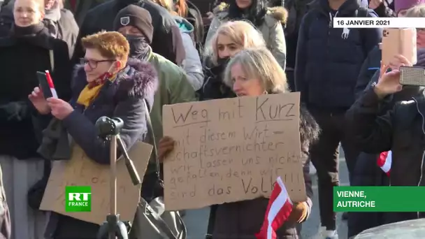 Plus de 10 000 personnes réunies à Vienne contre les restrictions liées au Covid-19