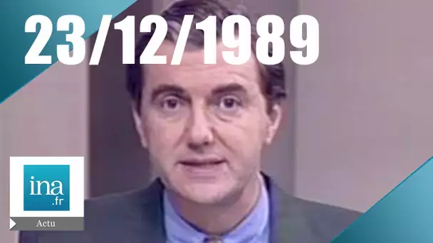 20h Antenne 2 du 23 décembre 1989 :  | Archive INA