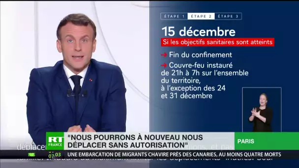 Macron annonce un déconfinement progressif en trois étapes