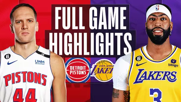 PISTONS at LAKERS | NBA FULL GAME HIGHLIGHTS | November 18, 2022