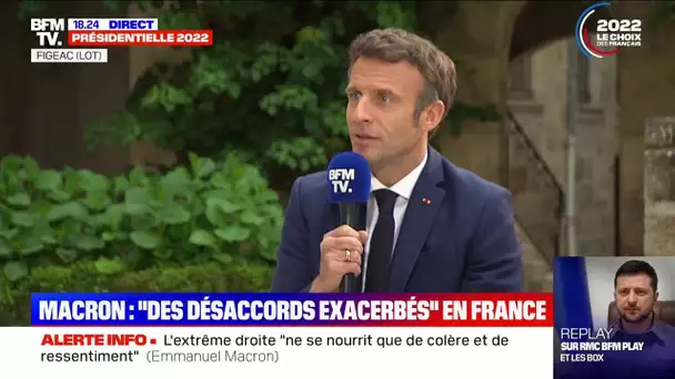 Emmanuel Macron: "L'extrême droite, son carburant est le malheur"