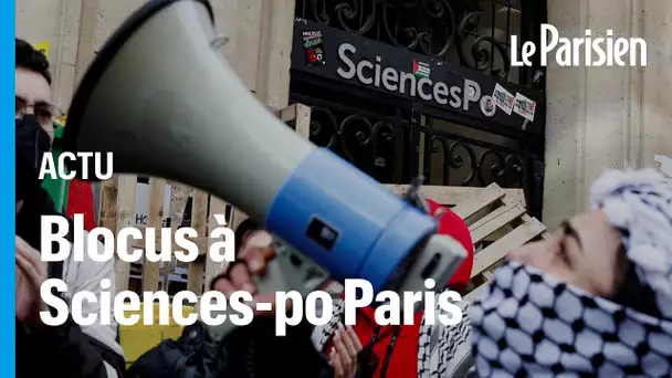 Sciences-po Paris bloqué par des dizaines d’étudiants pro-palestiniens