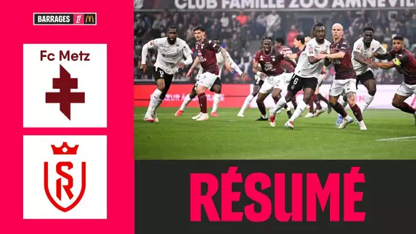 FC METZ - STADE DE REIMS - Barrage Aller - Ligue 1 McDonald's 24/25