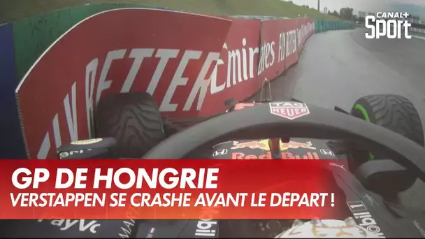 Le crash de Verstappen avant le début du GP de Hongrie !