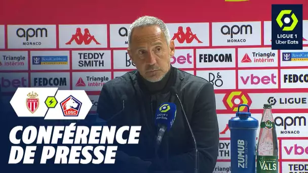 Conférence de presse AS MONACO - LOSC LILLE (1-0)  / 2023/2024