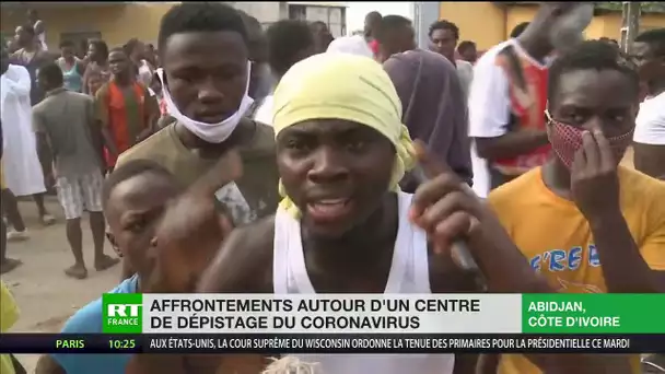 Affrontements en Côte d’Ivoire autour d’un centre de dépistage du coronavirus