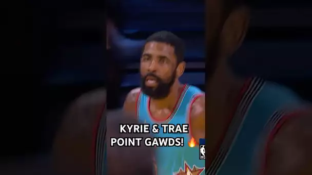 Kyrie off the glass to himself then Trae with the behind the back dime to Wemby