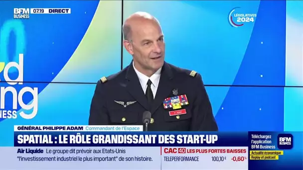 Général Philippe Adam (commandant de l'espace) : Spatial, le rôle grandissant des start-up