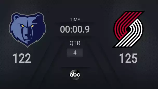 Grizzlies @ Trail Blazers NBA on ABC Live Scoreboard #WholeNewGame