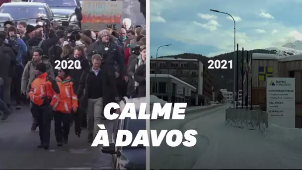 À cause du Covid-19, Davos calme comme jamais pendant le Forum économique mondial