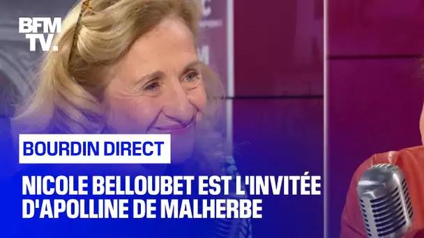 Nicole Belloubet face à Apolline de Malherbe en direct