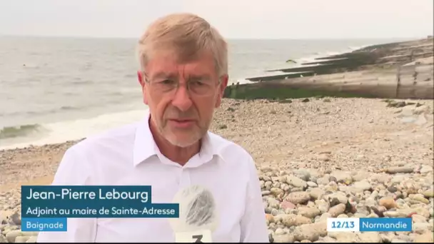 Interdiction de baignade à la plage de Saint-Adresse