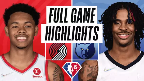 TRAIL BLAZERS at GRIZZLIES | FULL GAME HIGHLIGHTS | February 16, 2022