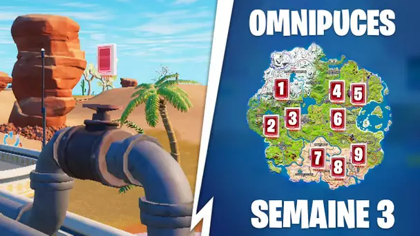 TROUVER LES OMNIPUCES DE LA SEMAINE 3 ! (FORTNITE QUETE EPEE OMNI)