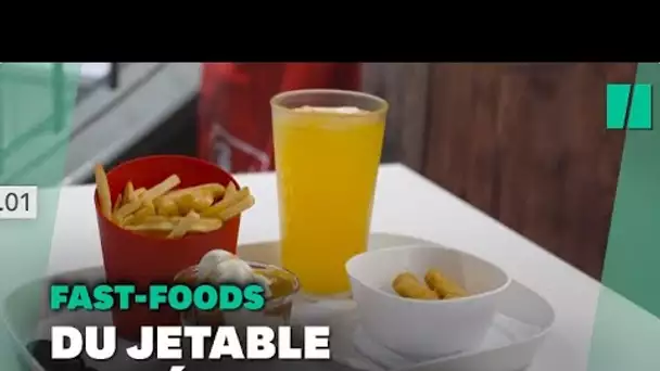 Dans les fast-foods, la vaisselle jetable, c’est fini