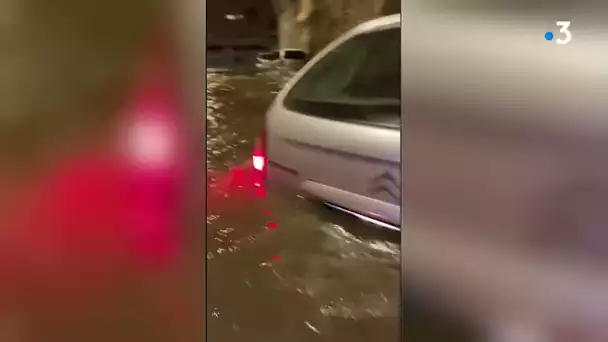 Inondations à Nîmes : des trombes d'eau sur la ville en milieu de nuit durant 2 heures