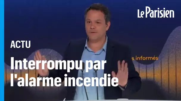 « Ça, on ne l’avait jamais eu » : une alarme incendie interrompt le direct de Franceinfo