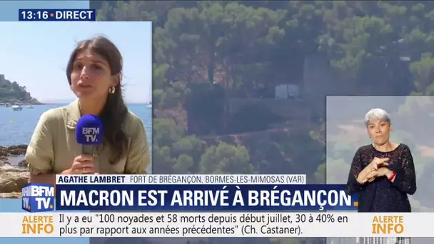 Emmanuel Macron est arrivé au fort de Brégançon pour ses vacances