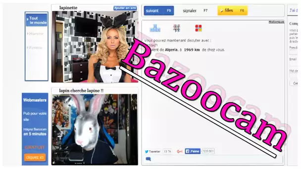 BAZOOCAM - JE CHERCHE A PÉCHO MA LAPINE !!!