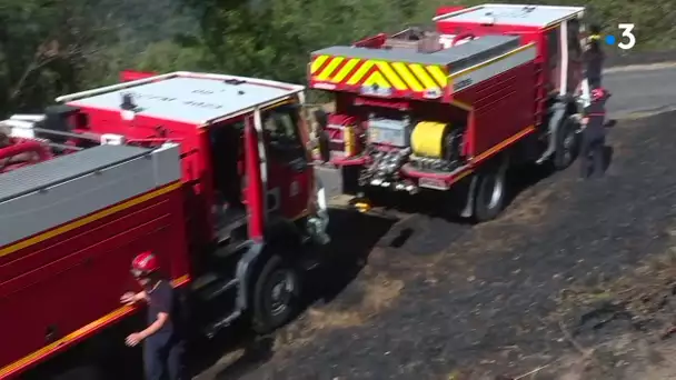 Ariège : important incendie de végétation sous contrôle mais toujours menaçant