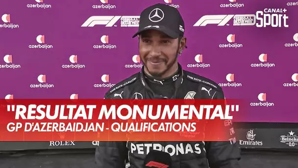 La réaction d'Hamilton après les qualifications - GP d'Azerbaïdjan