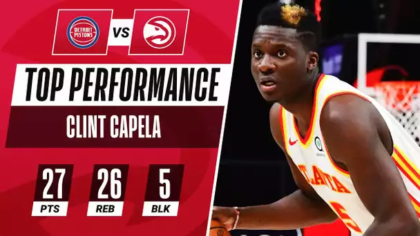 Clint Capela ERUPTS For 27 PTS, 26 REB (career-high) & 5 BLK To Lift Hawks In OT! 🔥🔥🔥