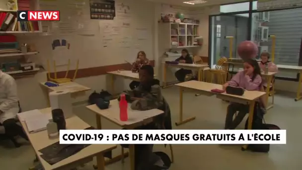 Covid-19 : pas de masques gratuits à l'école