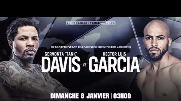 Bande-annonce boxe : Face à face sous haute tension Davis-Garcia (8 janvier 3h RMC Sport 1)