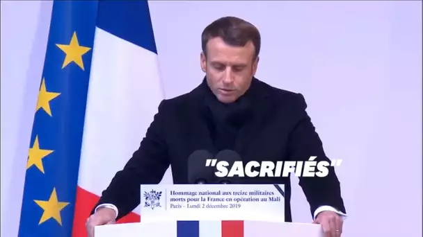 L'hommage de Macron aux soldats morts au Mali "pour la liberté du monde"