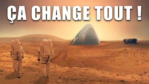 Pourquoi la GLACE D'EAU sur MARS pourrait TOUT CHANGER ?