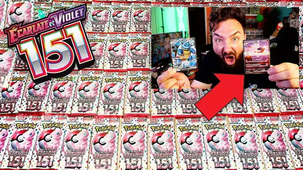 MEILLEURE OUVERTURE 100 BOOSTERS POKEMON 151 ECARLATE et VIOLET 3.5 ! DRACAUFEU FULL ART SECRETE !!