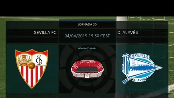 Calentamiento Sevilla FC vs D. Alavés