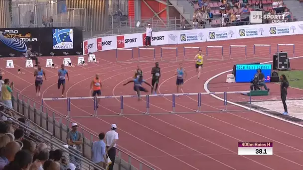 Meeting de Marseille 2018 : Ludvy Vaillant en 48&#039;&#039;96 sur 400 m haies