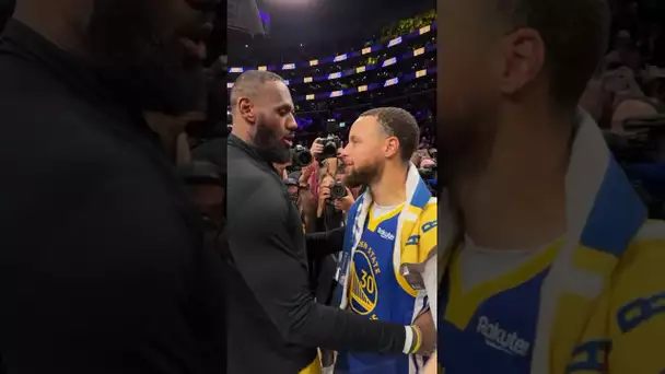 LeBron James 🤝 Stephen Curry Following Their Round 2 Matchup! | #Shorts