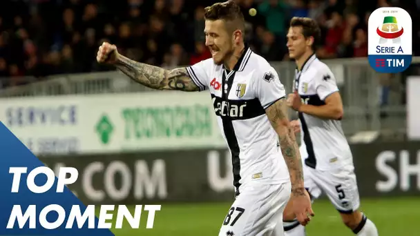 Kucka goal is not enough for Parma to seal victory | Cagliari 2-1 Parma | Top Moment | Serie A