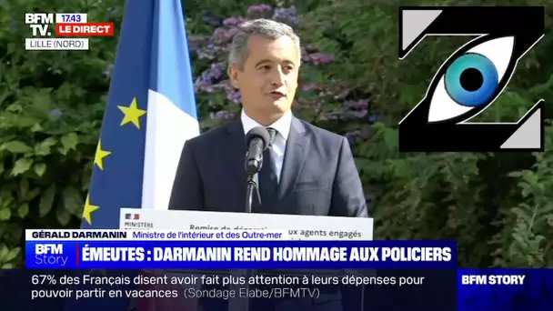 [Zap Actu] G. Darmanin s’adressant à la police: les français et votre ministre vous aiment(14/07/23)