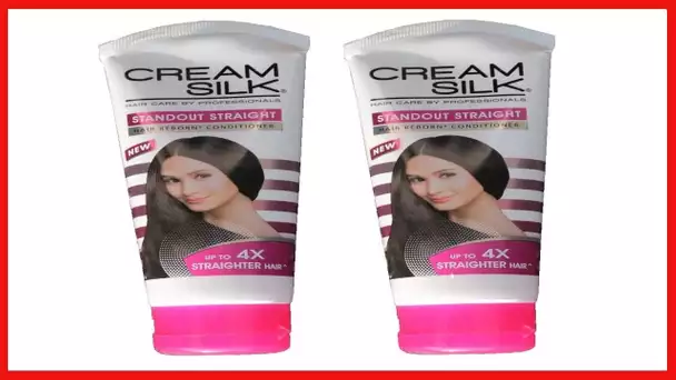 Lot of 2 Cream Silk Conditioner Standout Straight for Straighter Hair Creamsilk 180ml