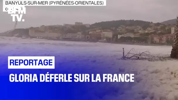 Gloria déferle sur la France