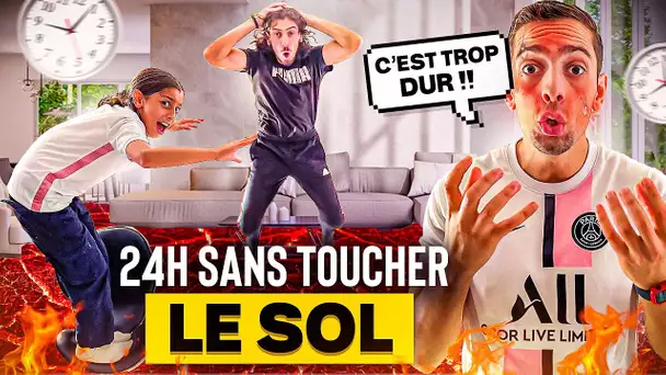 Ne Pas Toucher Le Sol Pendant 24 Heures Challenge ! 😄 ( C'est une dinguerie)