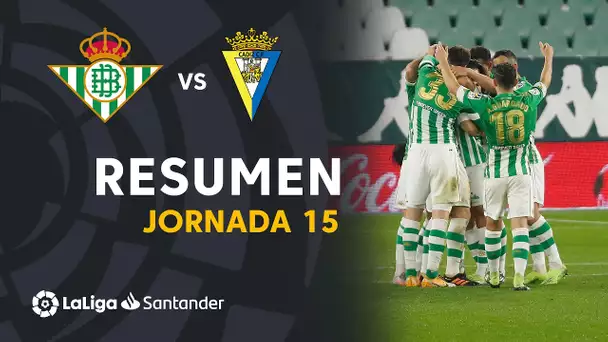 Resumen de Real Betis vs Cádiz CF (1-0)