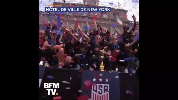 La chaleureuse parade des Américaines championnes du monde dans les rues de New York