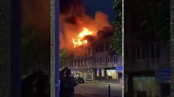 Incendie à Vire, rue Armand Gasté, le 27 septembre 2020
